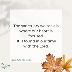 Sanctuary is found in the Lord