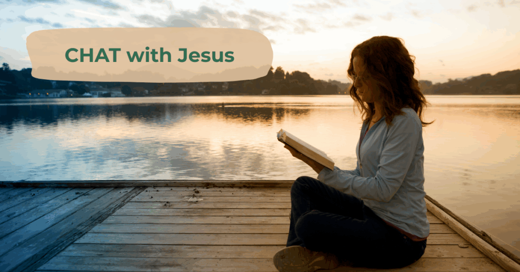 Woman studying bible